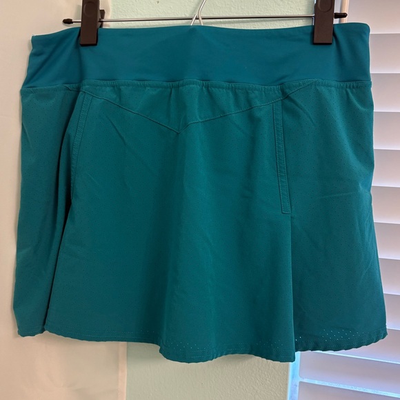 LIJA Teal Women's Tennis Pickleball Golf Skirt Skort Sz L green blue - Picture 3 of 5